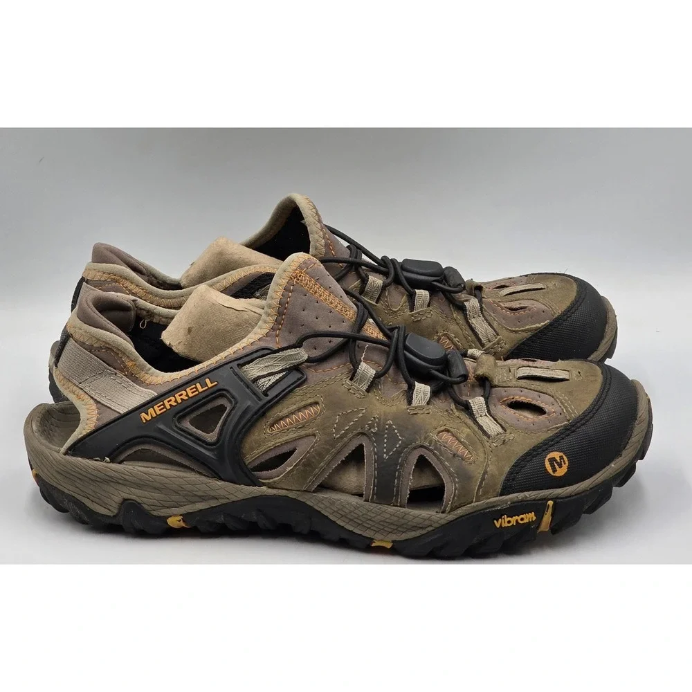 Merrell All Out Blaze Sieve J65243 Brindle Butterscotch Men's 8 Sandals Outdoor